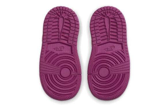 ⁦Air Jordan 1 Low Purple White ילדים – נייק ג'ורדן⁩ – תמונה ⁦5⁩