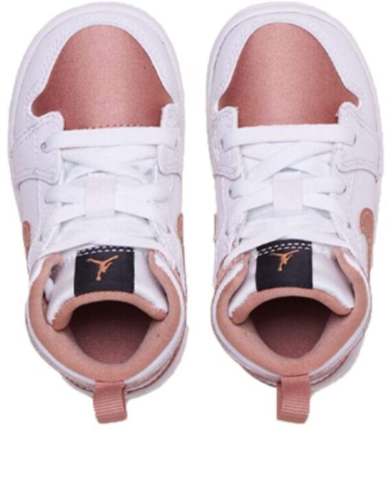 ⁦Air Jordan 1 Low Pink White ילדים – נייק ג'ורדן⁩ – תמונה ⁦2⁩