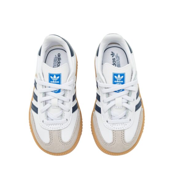 ⁦אדידס ADIDAS SAMBA KIDS BLUE WHITE⁩ – תמונה ⁦5⁩