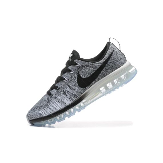⁦נעלי נייק-Nike air max Flyknit 2014 White Black⁩ – תמונה ⁦2⁩