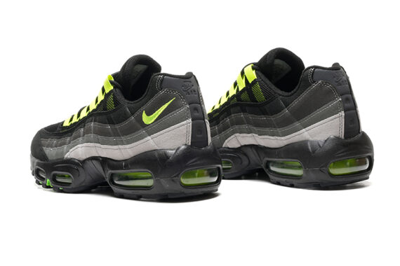 ⁦נעלי נייק NIKE AIR MAX 95 BLACK GRAY LEMON TURKIZ⁩ – תמונה ⁦3⁩