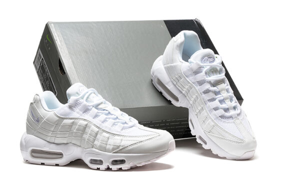 ⁦נעלי נייק NIKE AIR MAX 95 WHITE TURKIZ⁩ – תמונה ⁦5⁩