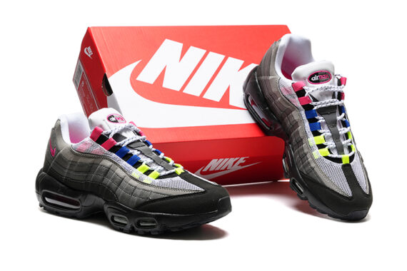⁦נעלי נייק NIKE AIR MAX 95 MULTICOLOR TURKIZ⁩ – תמונה ⁦5⁩
