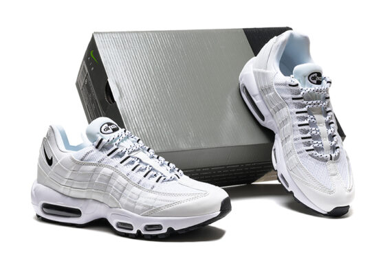 ⁦נעלי נייק NIKE AIR MAX 95 WHITE TURKIZ⁩ – תמונה ⁦5⁩