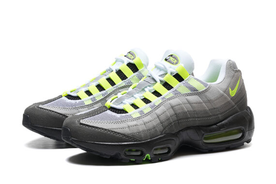 ⁦נעלי נייק NIKE AIR MAX 95 GRAY LEMON TURKIZ⁩ – תמונה ⁦4⁩