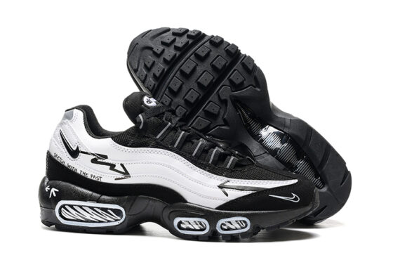 נעלי נייק NIKE AIR MAX 95 WHITE BLACK TURKIZ