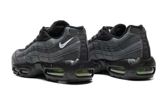 ⁦נעלי נייק NIKE AIR MAX 95 GRAY BLACK TURKIZ⁩ – תמונה ⁦3⁩