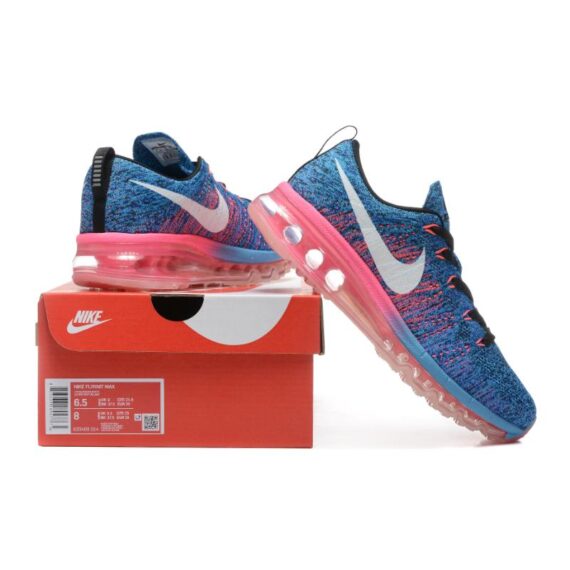 ⁦נעלי נייק-Nike air max Flyknit 2014 Blue Red⁩ – תמונה ⁦8⁩