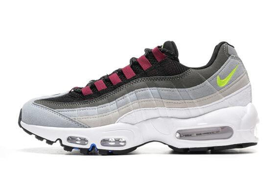 ⁦נעלי נייק NIKE AIR MAX 95 GRAY WHITE TURKIZ⁩ – תמונה ⁦2⁩