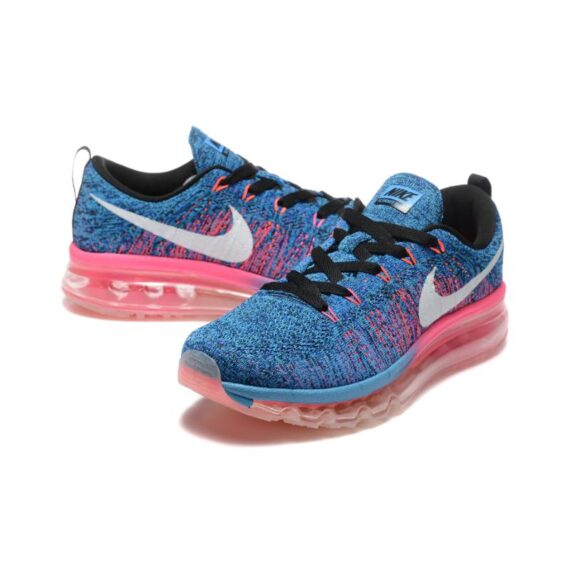 ⁦נעלי נייק-Nike air max Flyknit 2014 Blue Red⁩ – תמונה ⁦3⁩