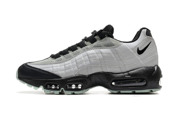 ⁦נעלי נייק NIKE AIR MAX 95 WHITE BLACK TURKIZ⁩ – תמונה ⁦2⁩