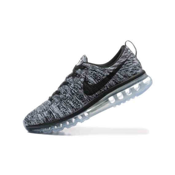 ⁦נעלי נייק-Nike air max Flyknit 2014 Black Gray⁩ – תמונה ⁦2⁩