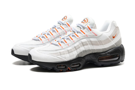 ⁦נעלי נייק NIKE AIR MAX 95 WHITE CREAM BLACK TURKIZ⁩ – תמונה ⁦3⁩