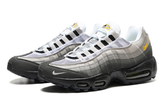⁦נעלי נייק NIKE AIR MAX 95 LIGHT GRAY BLACK TURKIZ⁩ – תמונה ⁦3⁩