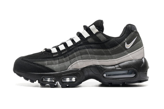 ⁦נעלי נייק NIKE AIR MAX 95 BLACK GRAY WHITE  TURKIZ⁩ – תמונה ⁦2⁩