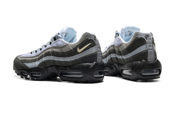 ⁦נעלי נייק NIKE AIR MAX 95 GRAY WHITE TURKIZ⁩ – תמונה ⁦4⁩