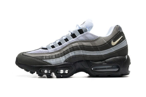 ⁦נעלי נייק NIKE AIR MAX 95 GRAY WHITE TURKIZ⁩ – תמונה ⁦2⁩
