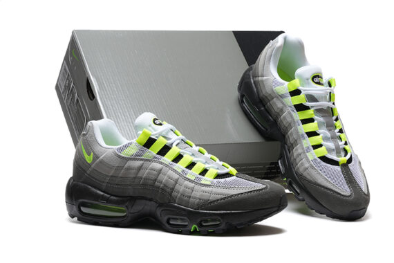 ⁦נעלי נייק NIKE AIR MAX 95 GRAY LEMON TURKIZ⁩ – תמונה ⁦2⁩
