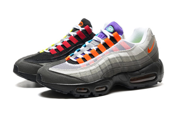 ⁦נעלי נייק NIKE AIR MAX 95 MULTICOLOR TURKIZ⁩ – תמונה ⁦4⁩