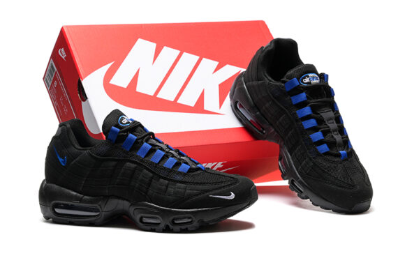 ⁦נעלי נייק NIKE AIR MAX 95 BLACK BLUE TURKIZ⁩ – תמונה ⁦5⁩