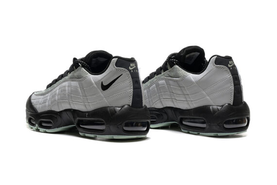 ⁦נעלי נייק NIKE AIR MAX 95 WHITE BLACK TURKIZ⁩ – תמונה ⁦3⁩