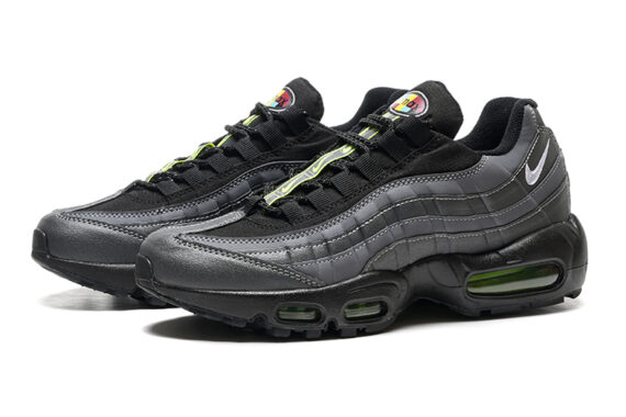 ⁦נעלי נייק NIKE AIR MAX 95 GRAY BLACK TURKIZ⁩ – תמונה ⁦4⁩
