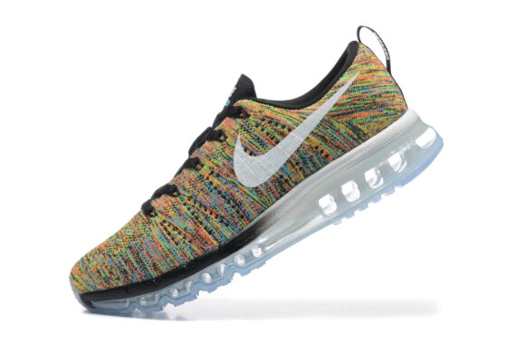 ⁦נעלי נייק-Nike air max Flyknit 2014 Multicolor White⁩ – תמונה ⁦2⁩