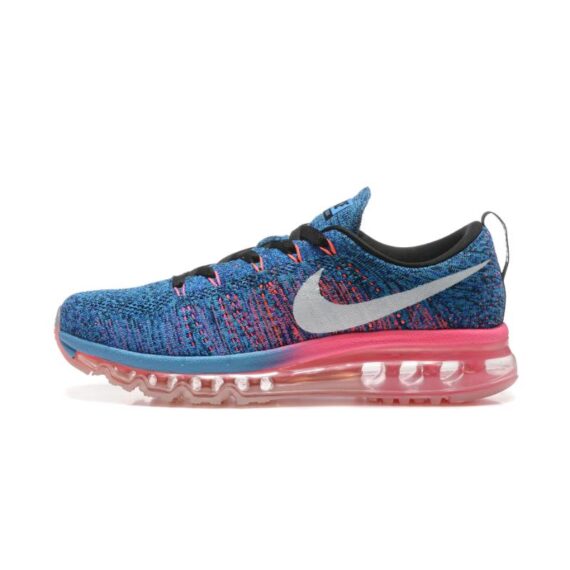 ⁦נעלי נייק-Nike air max Flyknit 2014 Blue Red⁩ – תמונה ⁦4⁩
