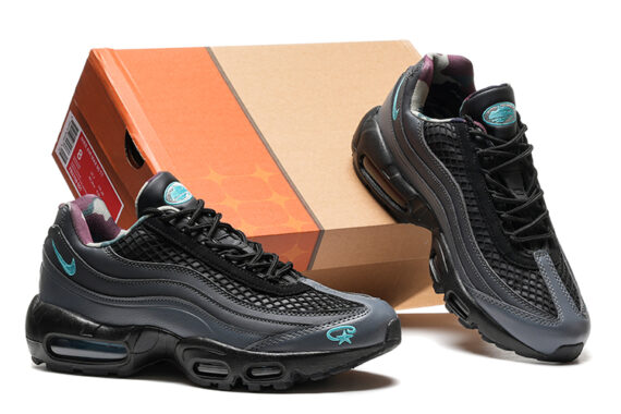 ⁦נעלי נייק NIKE AIR MAX 95 BLACK TURKIZ⁩ – תמונה ⁦5⁩