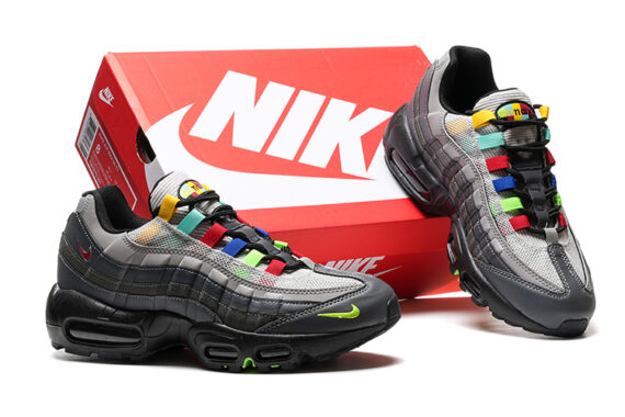 ⁦נעלי נייק NIKE AIR MAX 95 MULTICOLOR TURKIZ⁩ – תמונה ⁦5⁩