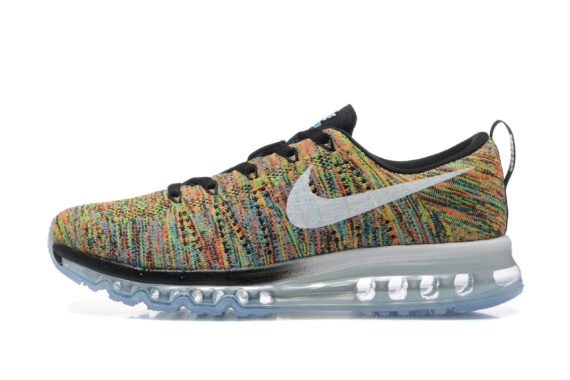 ⁦נעלי נייק-Nike air max Flyknit 2014 Multicolor White⁩ – תמונה ⁦5⁩