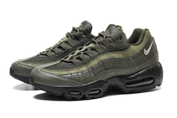 ⁦נעלי נייק NIKE AIR MAX 95 OLIVE BLACK TURKIZ⁩ – תמונה ⁦4⁩