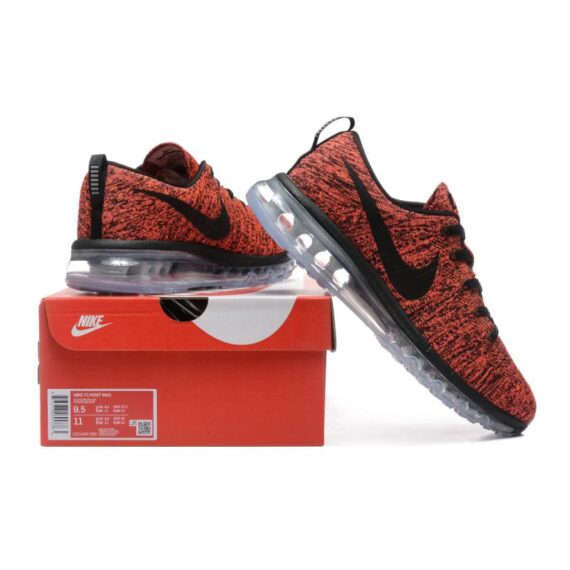 ⁦נעלי נייק-Nike air max Flyknit 2014 Red Black⁩ – תמונה ⁦4⁩