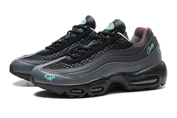 ⁦נעלי נייק NIKE AIR MAX 95 BLACK TURKIZ⁩ – תמונה ⁦4⁩