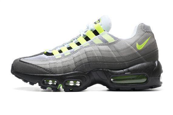 ⁦נעלי נייק NIKE AIR MAX 95 GRAY LEMON TURKIZ⁩ – תמונה ⁦5⁩