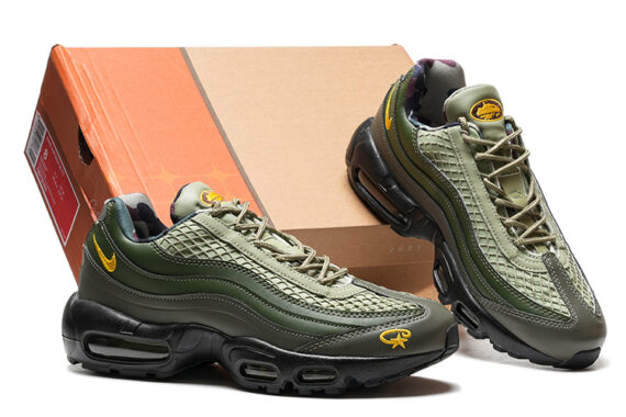 ⁦נעלי נייק NIKE AIR MAX 95 GREEN BLACK TURKIZ⁩ – תמונה ⁦5⁩