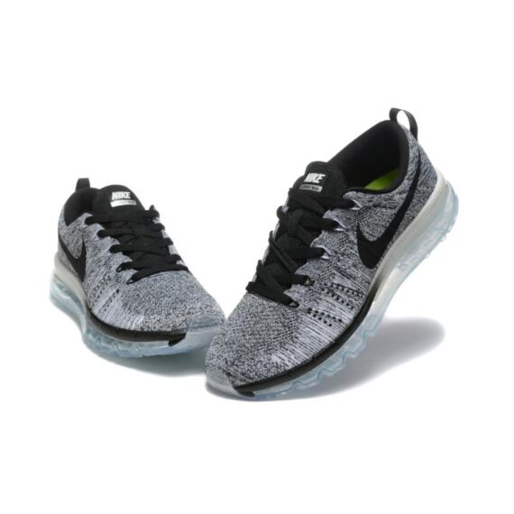 ⁦נעלי נייק-Nike air max Flyknit 2014 White Black⁩ – תמונה ⁦7⁩