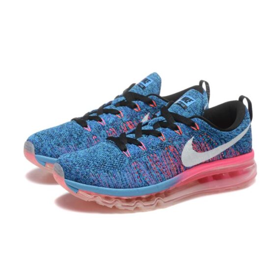 ⁦נעלי נייק-Nike air max Flyknit 2014 Blue Red⁩ – תמונה ⁦7⁩