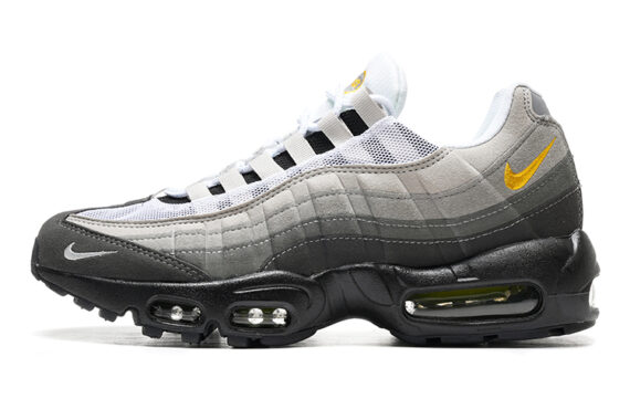 ⁦נעלי נייק NIKE AIR MAX 95 LIGHT GRAY BLACK TURKIZ⁩ – תמונה ⁦2⁩