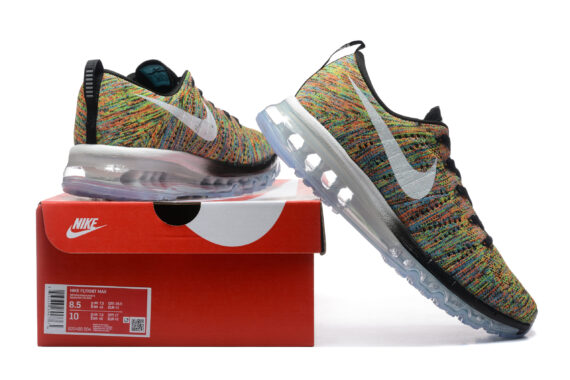 ⁦נעלי נייק-Nike air max Flyknit 2014 Multicolor White⁩ – תמונה ⁦8⁩