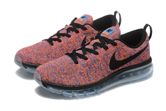 ⁦נעלי נייק-Nike air max Flyknit 2014 White Burgundy⁩ – תמונה ⁦5⁩