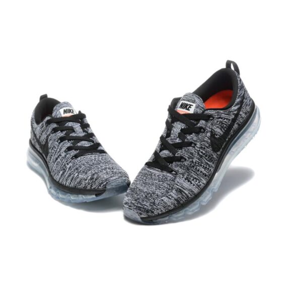 ⁦נעלי נייק-Nike air max Flyknit 2014 Black Gray⁩ – תמונה ⁦6⁩