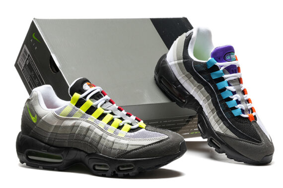 ⁦נעלי נייק NIKE AIR MAX 95 MULTICOLOR TURKIZ⁩ – תמונה ⁦5⁩