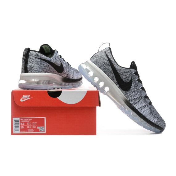 ⁦נעלי נייק-Nike air max Flyknit 2014 White Black⁩ – תמונה ⁦3⁩