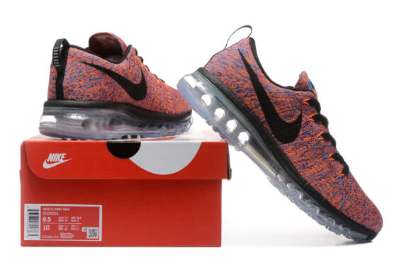 ⁦נעלי נייק-Nike air max Flyknit 2014 White Burgundy⁩ – תמונה ⁦6⁩