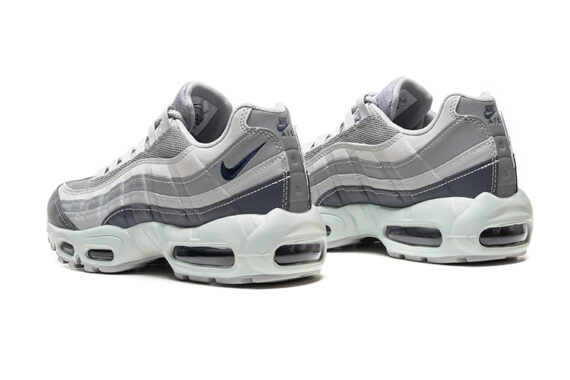 ⁦נעלי נייק NIKE AIR MAX 95 WHITE GRAY TURKIZ⁩ – תמונה ⁦3⁩
