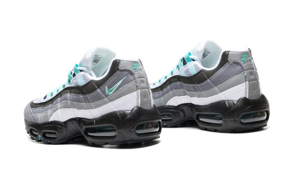 ⁦נעלי נייק NIKE AIR MAX 95 GRAY BLACK TURKIZ⁩ – תמונה ⁦3⁩