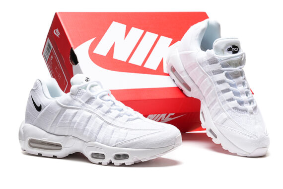⁦נעלי נייק NIKE AIR MAX 95 WHITE TURKIZ⁩ – תמונה ⁦5⁩