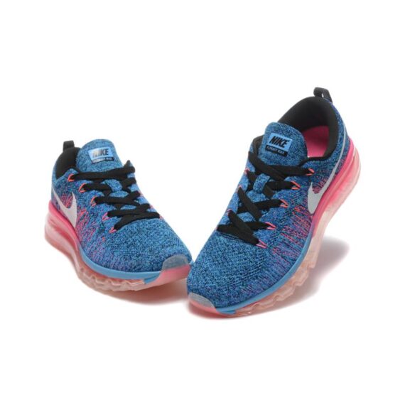 ⁦נעלי נייק-Nike air max Flyknit 2014 Blue Red⁩ – תמונה ⁦5⁩