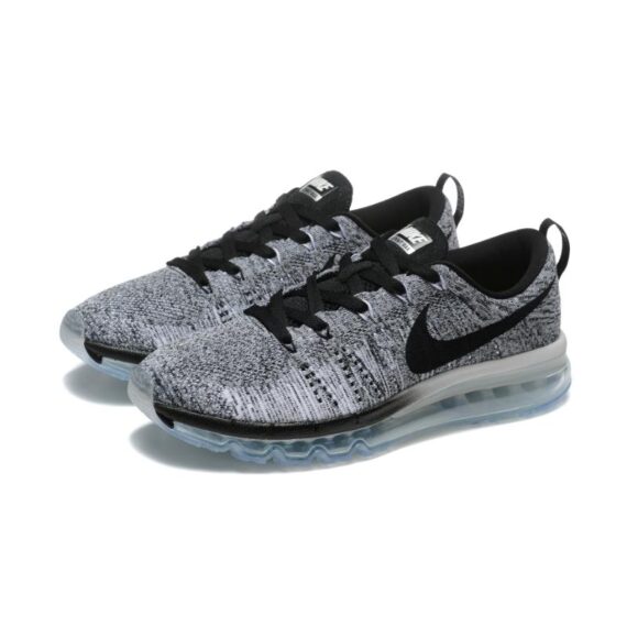 ⁦נעלי נייק-Nike air max Flyknit 2014 White Black⁩ – תמונה ⁦4⁩
